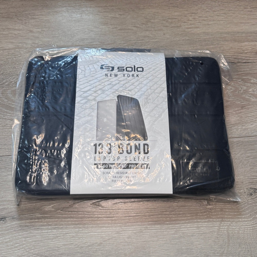 Solo New York Bond 13.3 Laptop‎ Sleeve Black Link Collection for iPad Pro 12.9